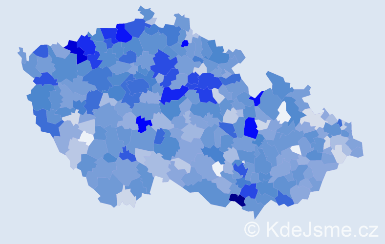 Jméno: 'Zlata', počet výskytů 2587 v celé ČR