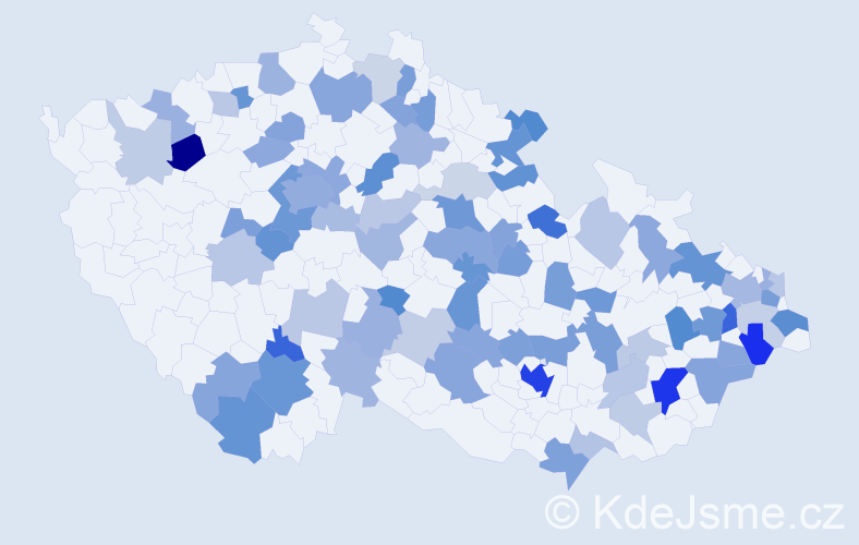 Jméno: 'Tea', počet výskytů 155 v celé ČR