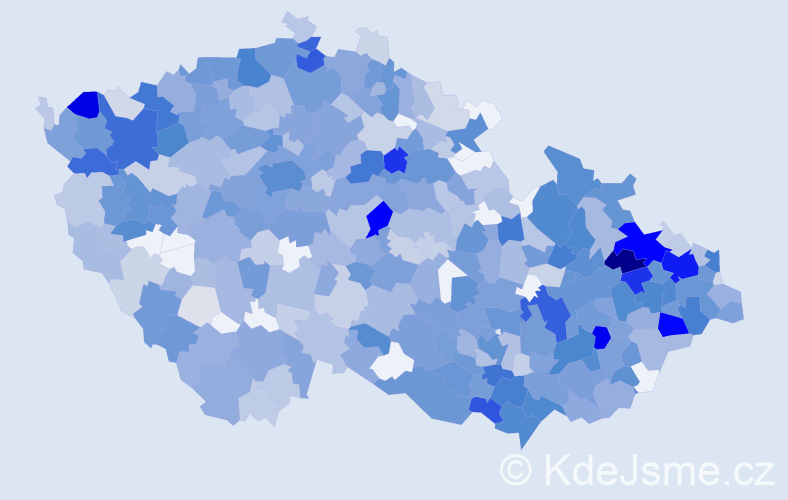 Jméno: 'Bedřiška', počet výskytů 1381 v celé ČR