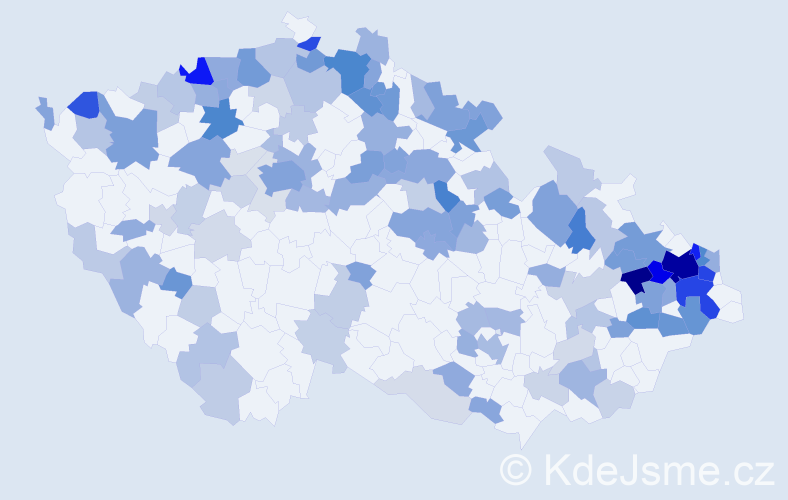 Jméno: 'Ilonka', počet výskytů 326 v celé ČR
