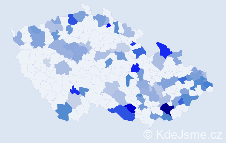 Jméno: 'Florián', počet výskytů 140 v celé ČR