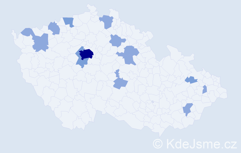 Jméno: 'Gordana', počet výskytů 23 v celé ČR