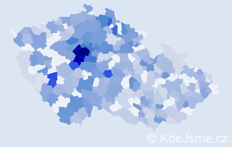 Jméno: 'Josefína', počet výskytů 894 v celé ČR