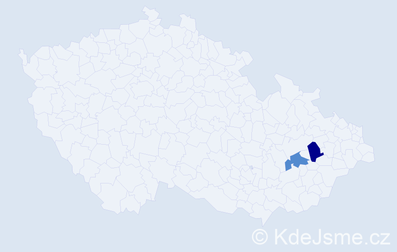 Jméno: 'Elfat', počet výskytů 2 v celé ČR