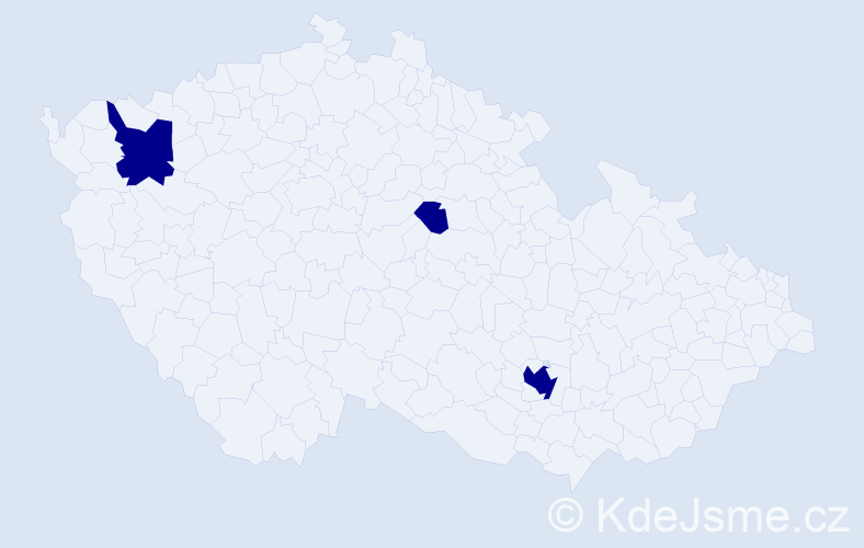 Jméno: 'Danh Long', počet výskytů 3 v celé ČR