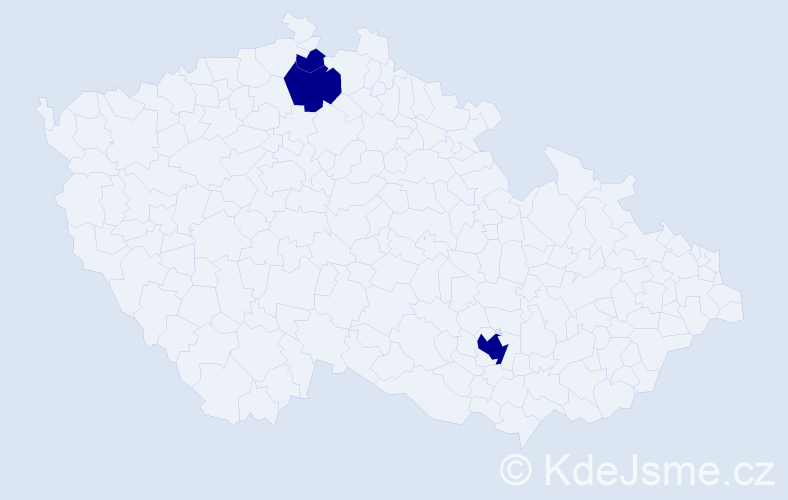 Jméno: 'Radojka', počet výskytů 3 v celé ČR