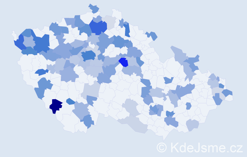 Jméno: 'Larisa', počet výskytů 229 v celé ČR