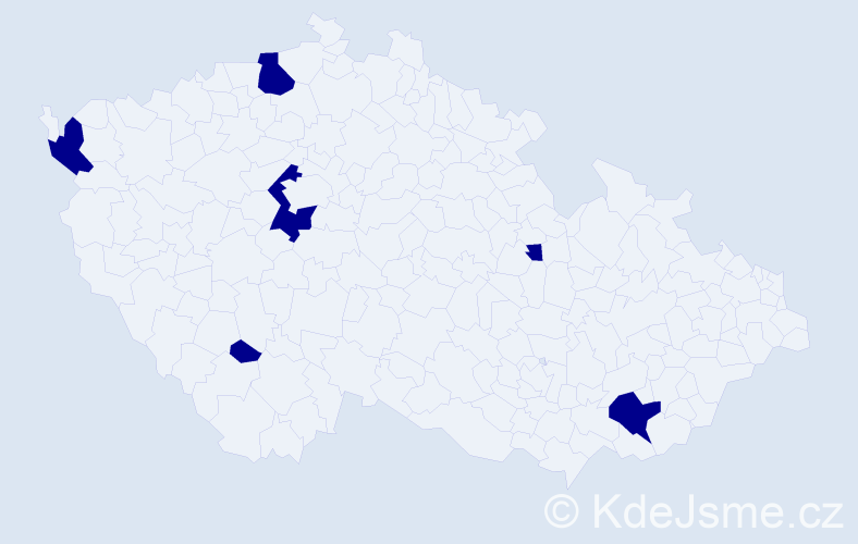 Jméno: 'Minh Thu', počet výskytů 6 v celé ČR