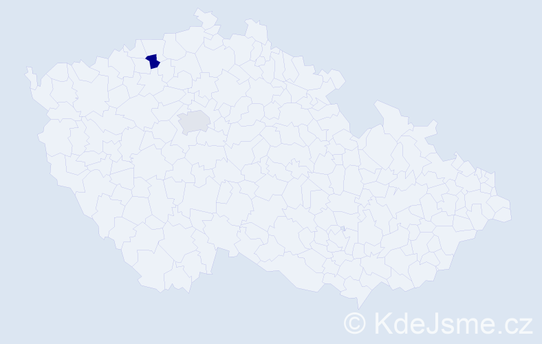 Jméno: 'Guorong', počet výskytů 2 v celé ČR
