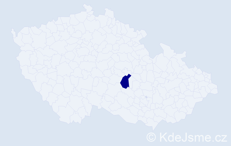 Jméno: 'Xuhai', počet výskytů 1 v celé ČR