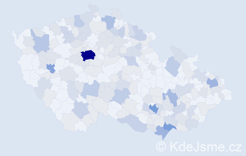 Jméno: 'Luďka', počet výskytů 384 v celé ČR