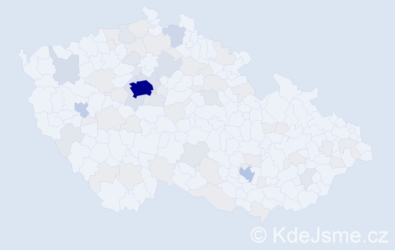 Jméno: 'Rostyslav', počet výskytů 156 v celé ČR