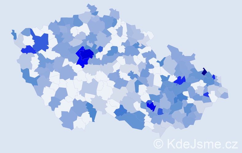 Jméno: 'Sophie', počet výskytů 582 v celé ČR