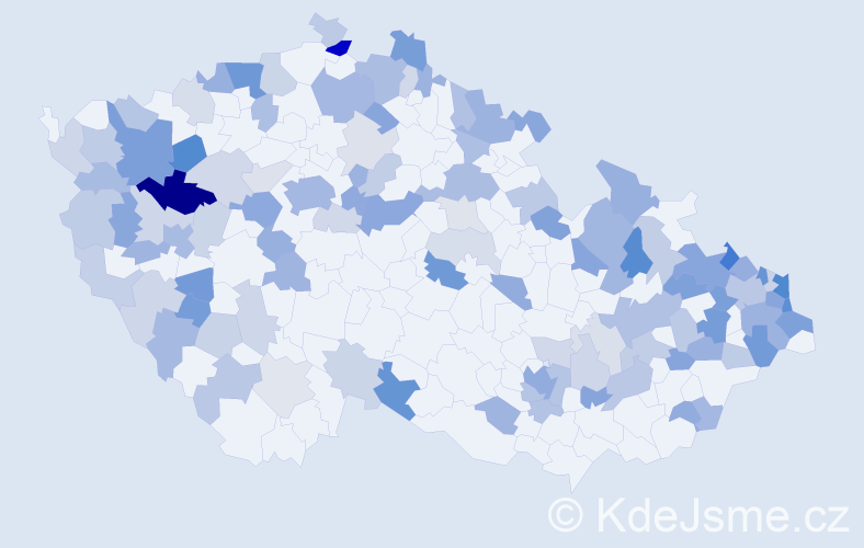 Jméno: 'Edmund', počet výskytů 235 v celé ČR