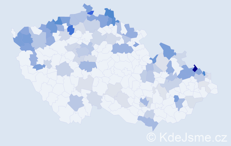 Jméno: 'Edith', počet výskytů 235 v celé ČR