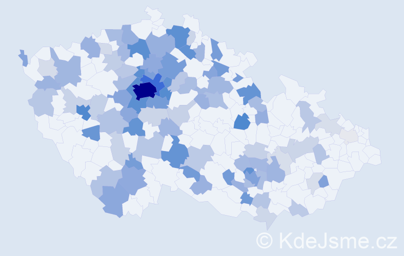 Jméno: 'Lidiya', počet výskytů 354 v celé ČR