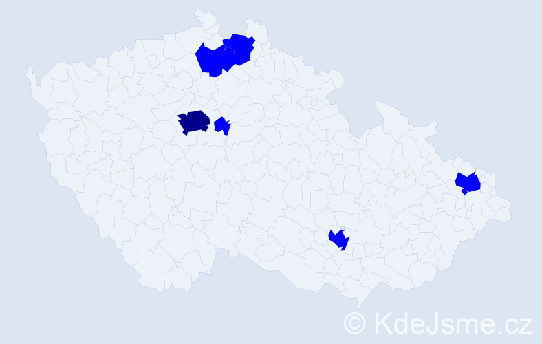 Jméno: 'Filip Oliver', počet výskytů 7 v celé ČR