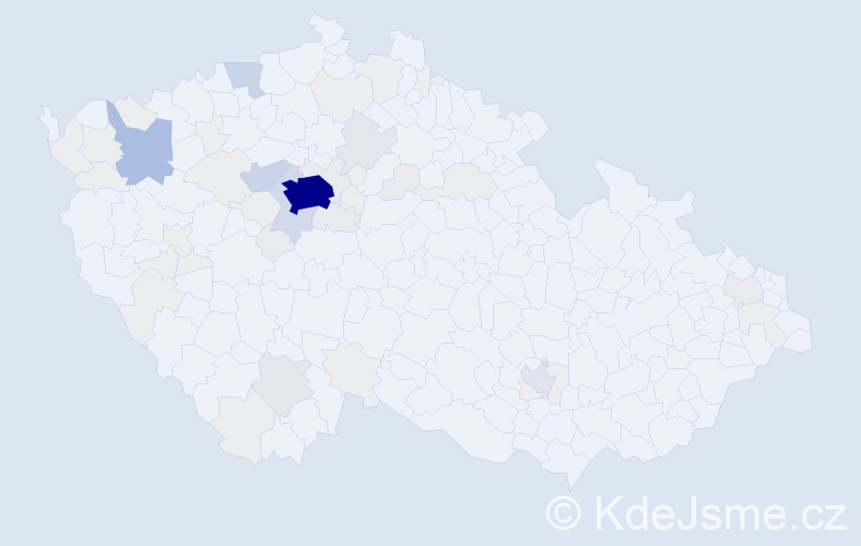 Jméno: 'Ilya', počet výskytů 215 v celé ČR
