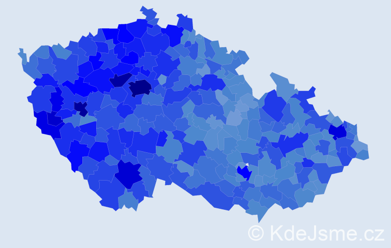Jméno: 'Jiřina', počet výskytů 61341 v celé ČR