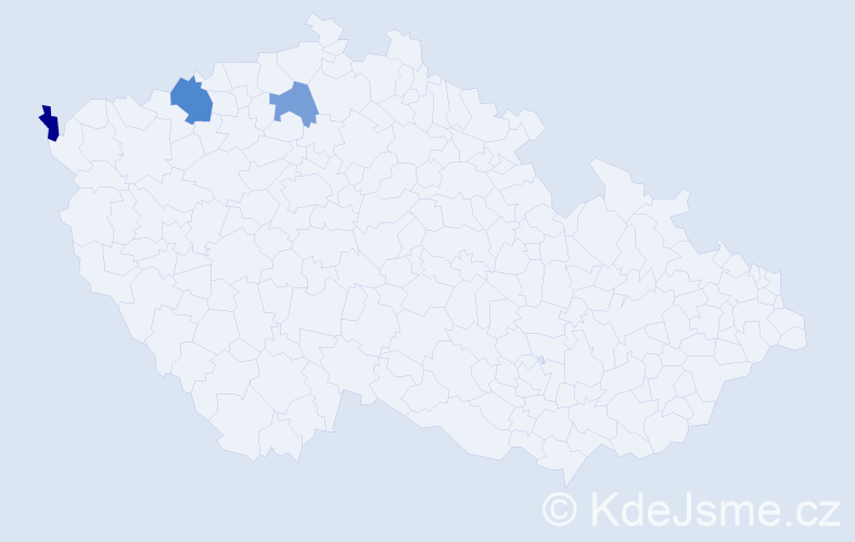 Jméno: 'Mišela', počet výskytů 4 v celé ČR