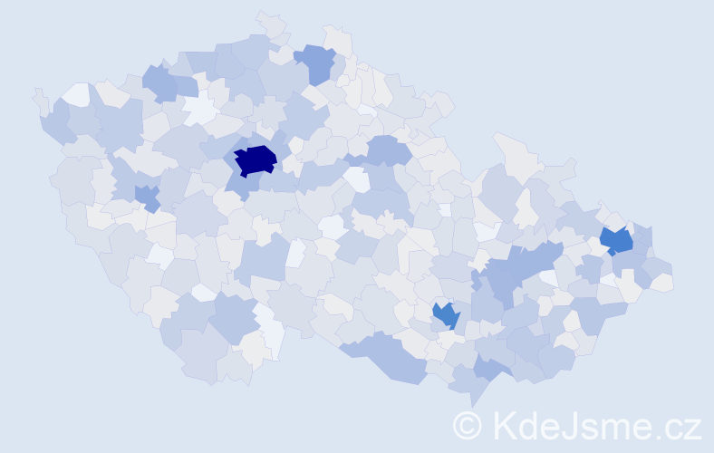 Jméno: 'Liliana', počet výskytů 1469 v celé ČR