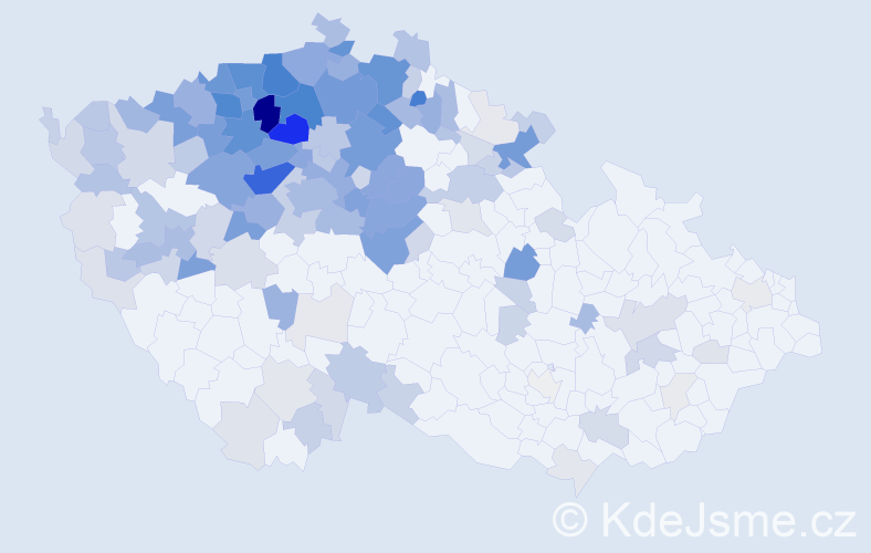 Jméno: 'Zděnek', počet výskytů 550 v celé ČR