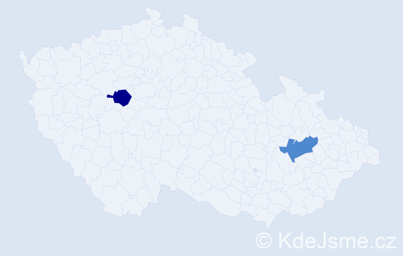 Jméno: 'Albert Šimon', počet výskytů 2 v celé ČR