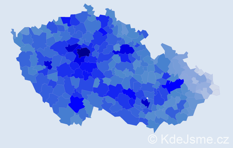 Jméno: 'Jitka', počet výskytů 78187 v celé ČR