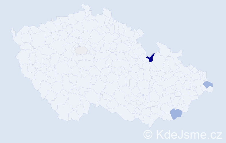 Jméno: 'Thomas Jacob', počet výskytů 4 v celé ČR