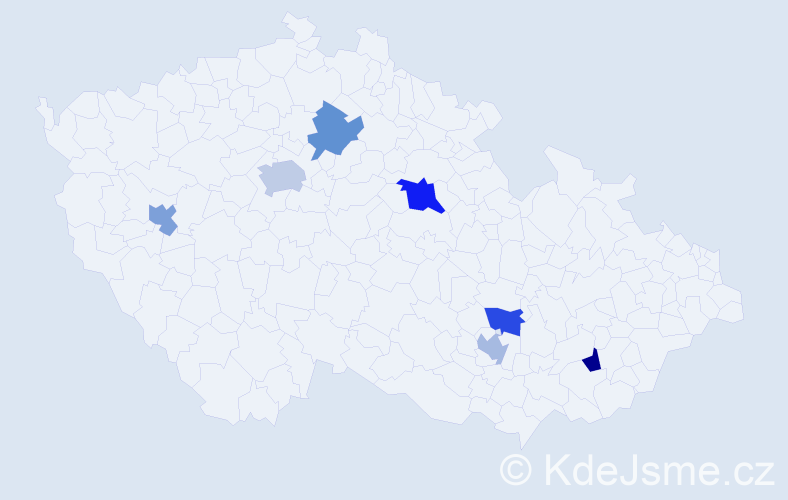 Jméno: 'Munkhtulga', počet výskytů 9 v celé ČR