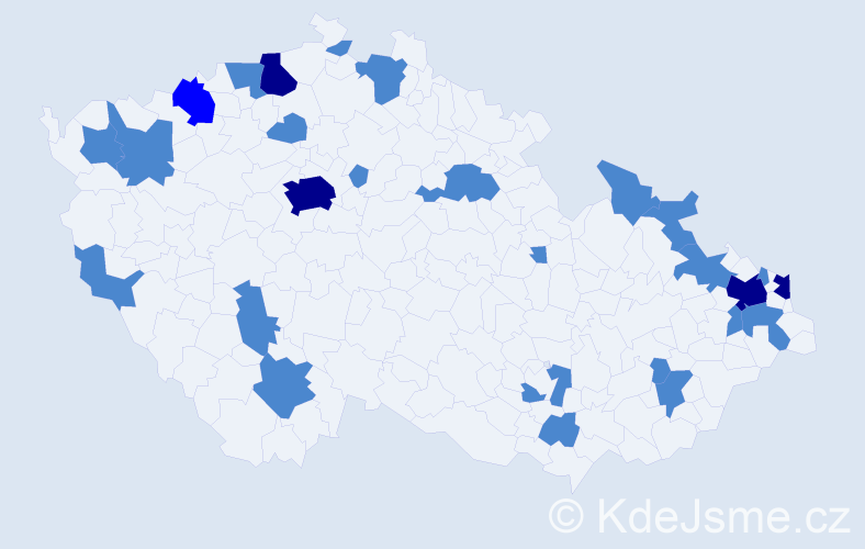 Jméno: 'August', počet výskytů 36 v celé ČR