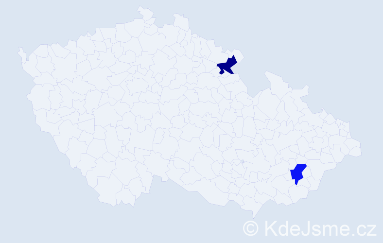 Jméno: 'Petr Maxim', počet výskytů 2 v celé ČR