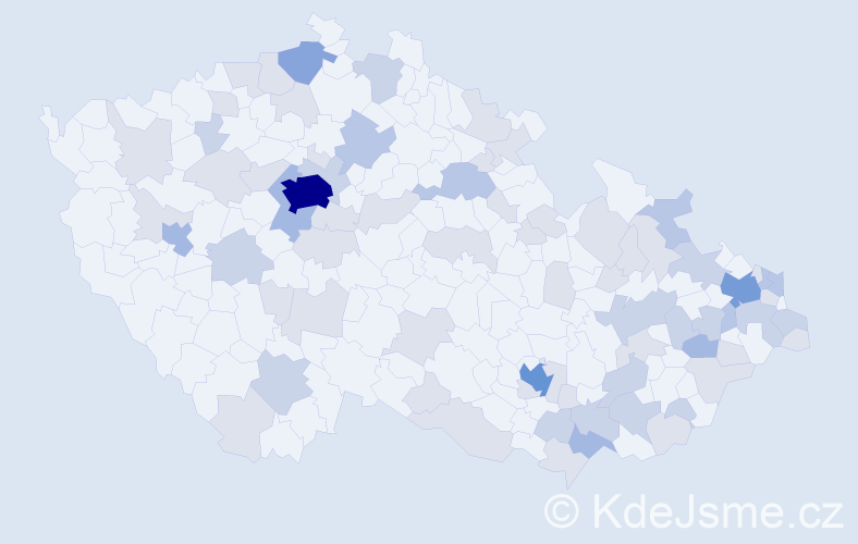 Jméno: 'Mateo', počet výskytů 156 v celé ČR