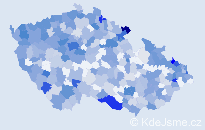 Jméno: 'Judita', počet výskytů 1064 v celé ČR