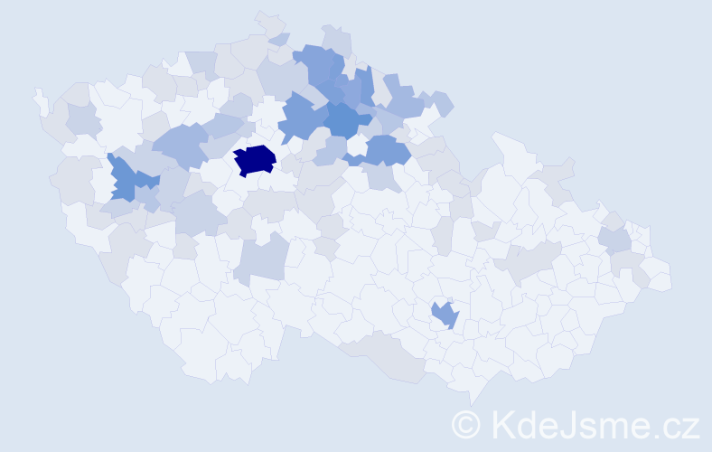 Jméno: 'Maruška', počet výskytů 206 v celé ČR