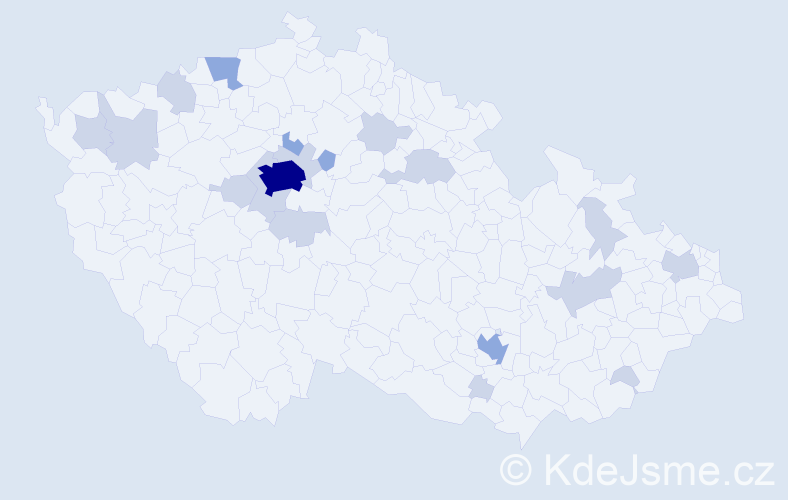 Jméno: 'Mohamad', počet výskytů 37 v celé ČR