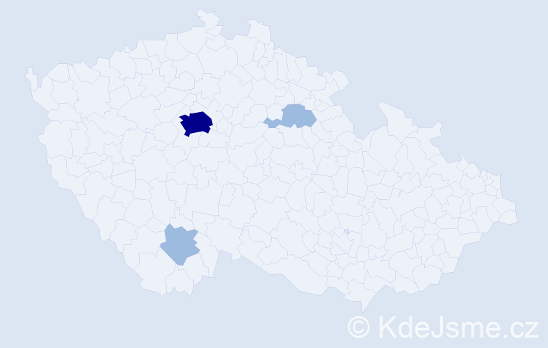 Jméno: 'Ulughbek', počet výskytů 6 v celé ČR