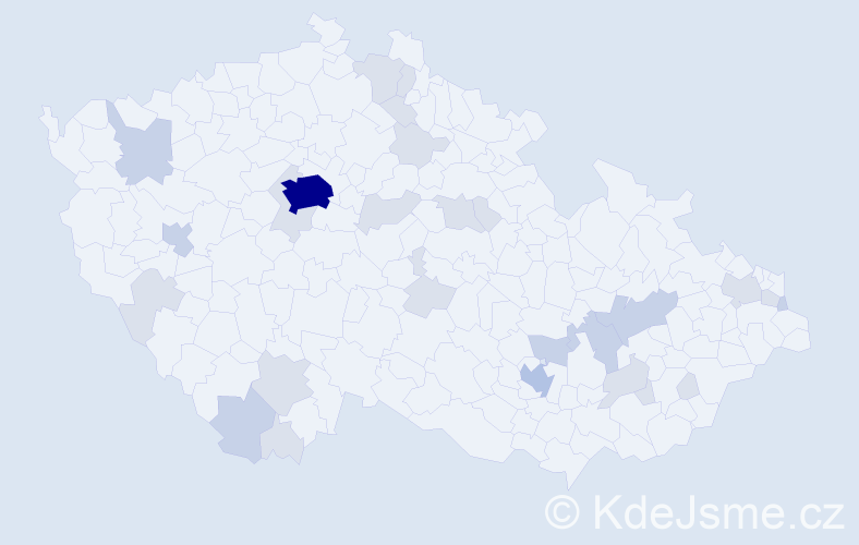 Jméno: 'Giorgio', počet výskytů 58 v celé ČR