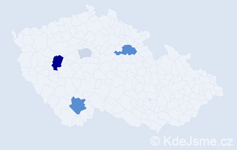Jméno: 'Valentyna Vasylivna', počet výskytů 4 v celé ČR