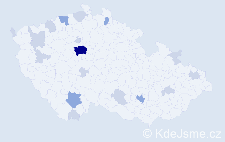 Jméno: 'Mehmet', počet výskytů 34 v celé ČR