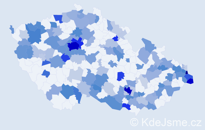 Jméno: 'Sara', počet výskytů 352 v celé ČR