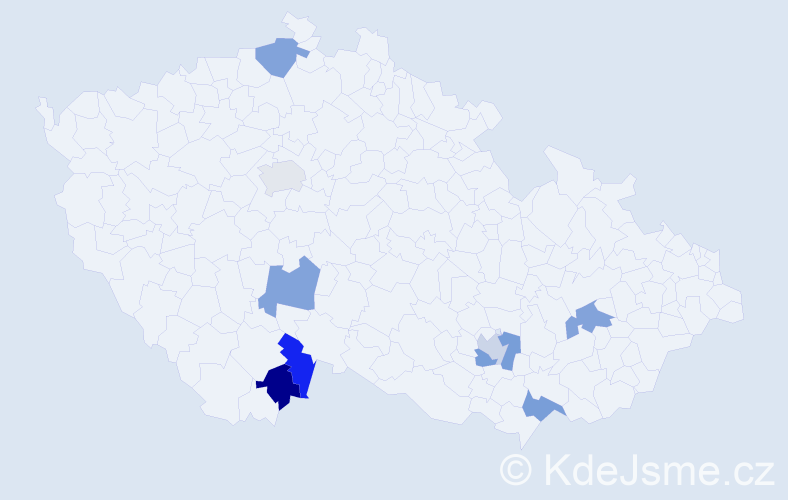 Jméno: 'Annetta', počet výskytů 9 v celé ČR