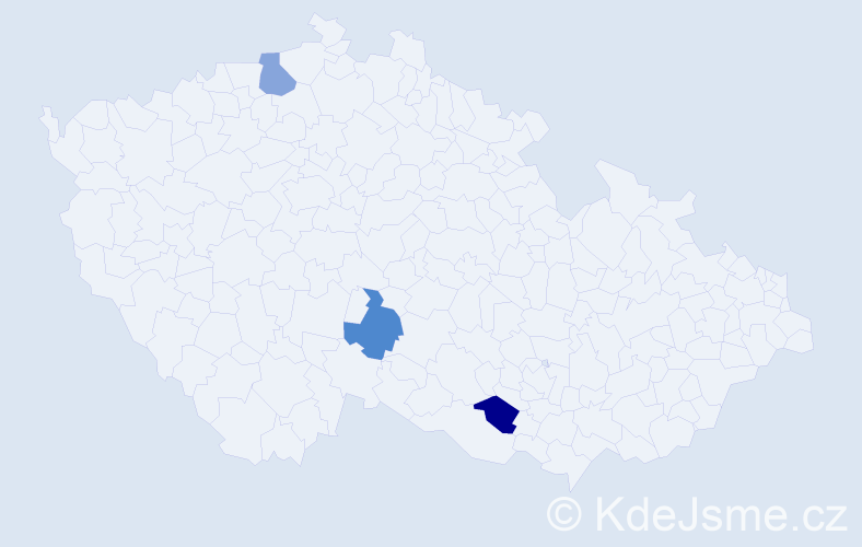 Jméno: 'Izabela Anna', počet výskytů 3 v celé ČR