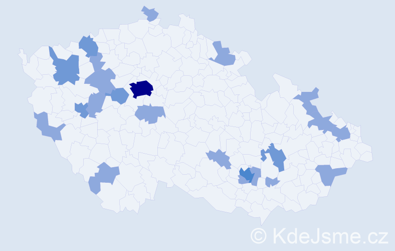 Jméno: 'Marietta', počet výskytů 34 v celé ČR