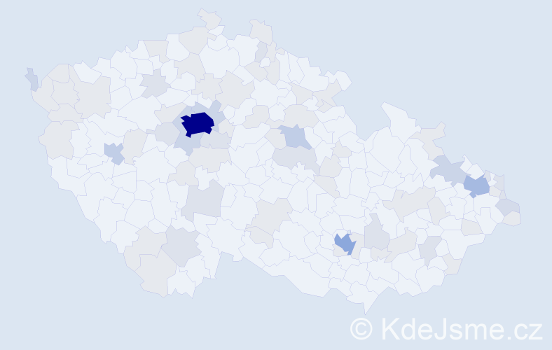Jméno: 'Maja', počet výskytů 169 v celé ČR