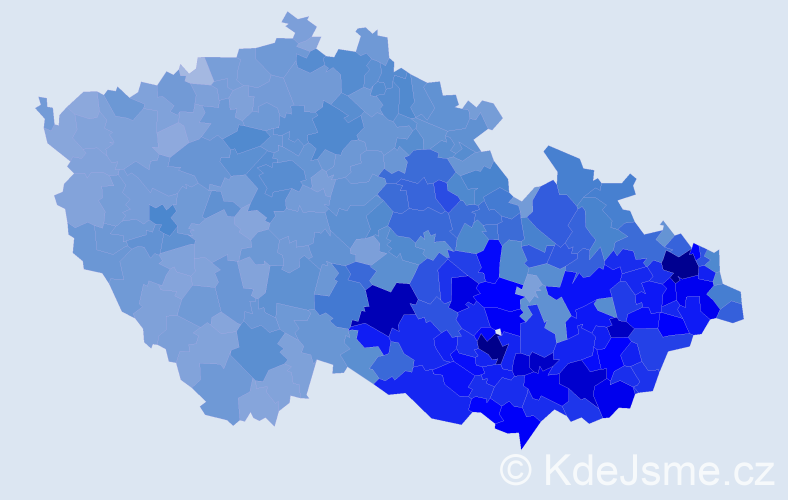 Jméno: 'Libor', počet výskytů 30809 v celé ČR