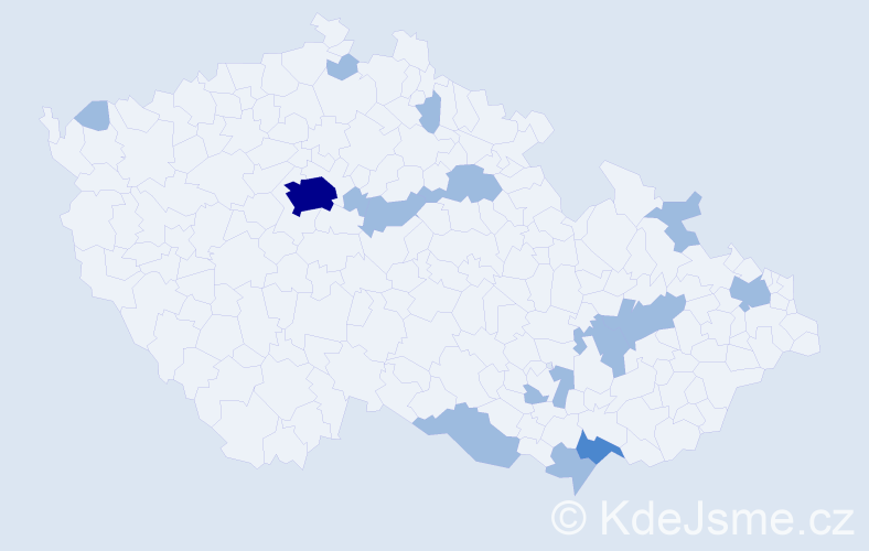 Jméno: 'Taras', počet výskytů 19 v celé ČR