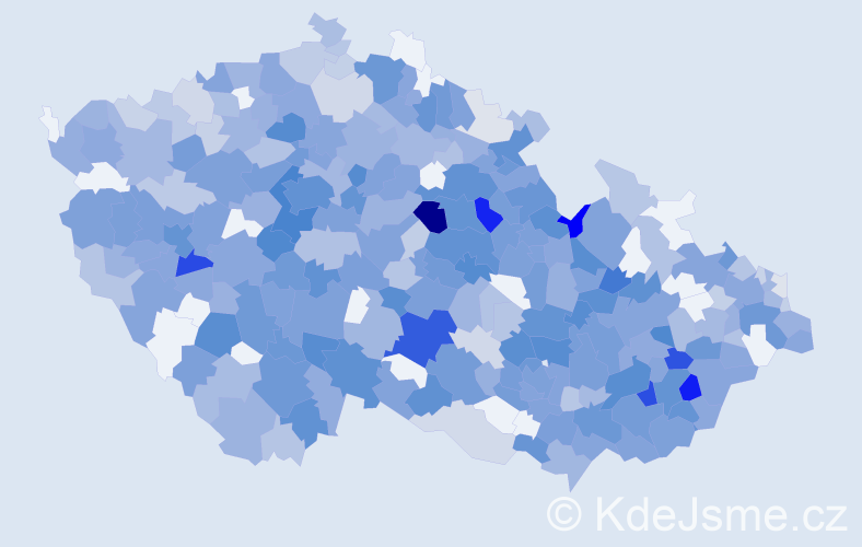 Jméno: 'Justýna', počet výskytů 954 v celé ČR