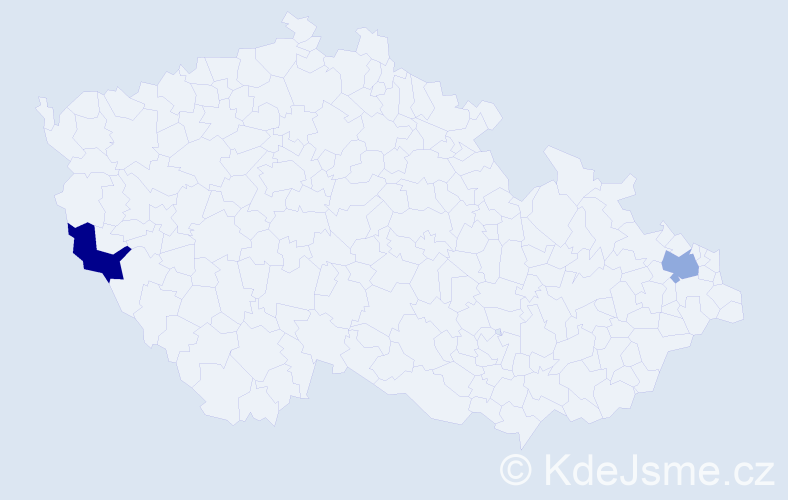 Jméno: 'Tien Vu', počet výskytů 2 v celé ČR
