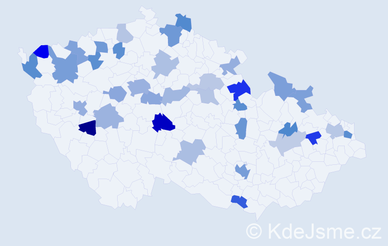 Jméno: 'Dino', počet výskytů 60 v celé ČR